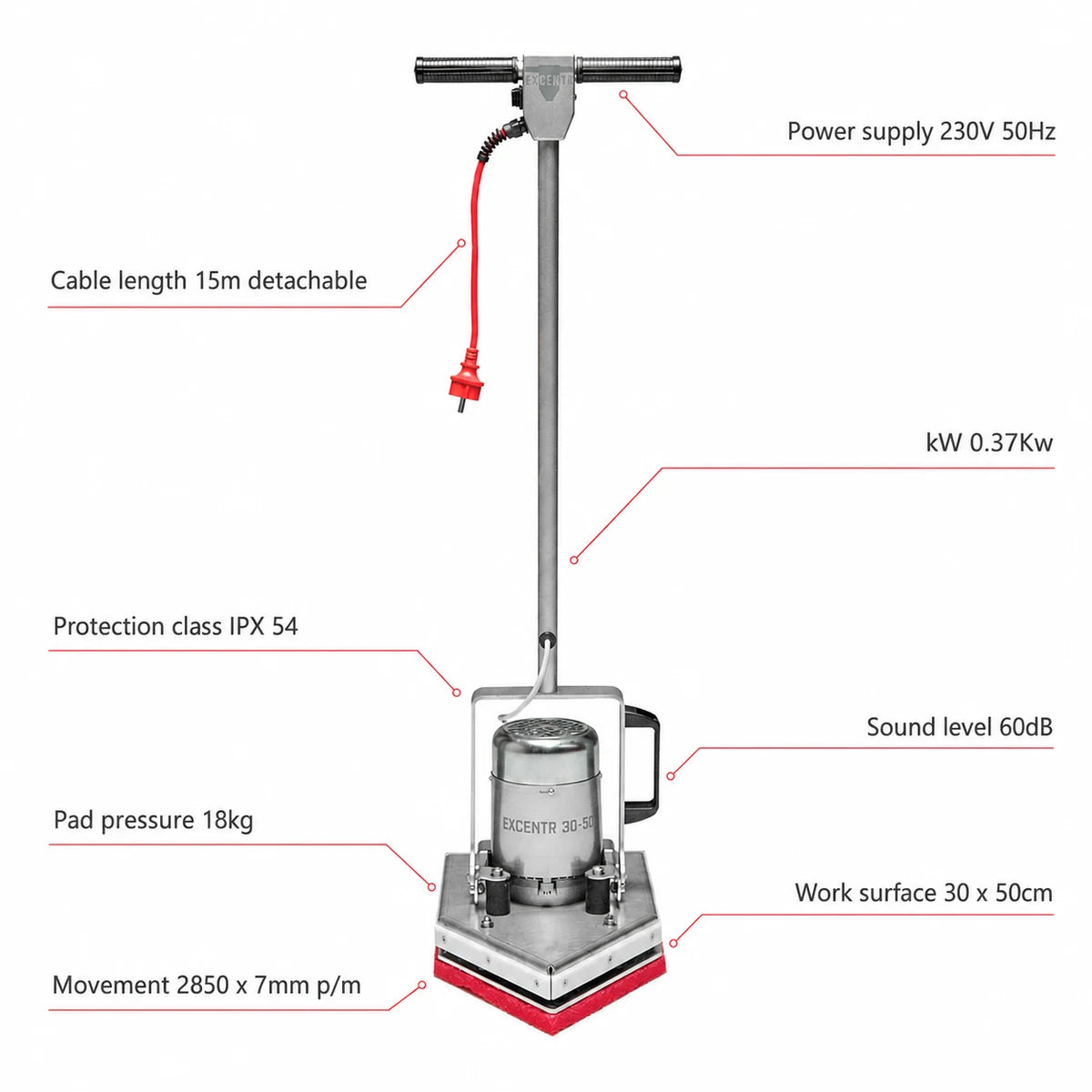 Excentr 30-50 Floor Scrubber Polisher