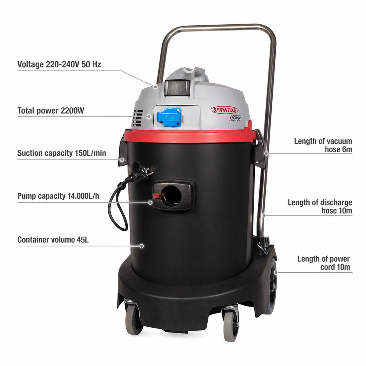 Sprintus Heros Pump Vacuum Cleaner