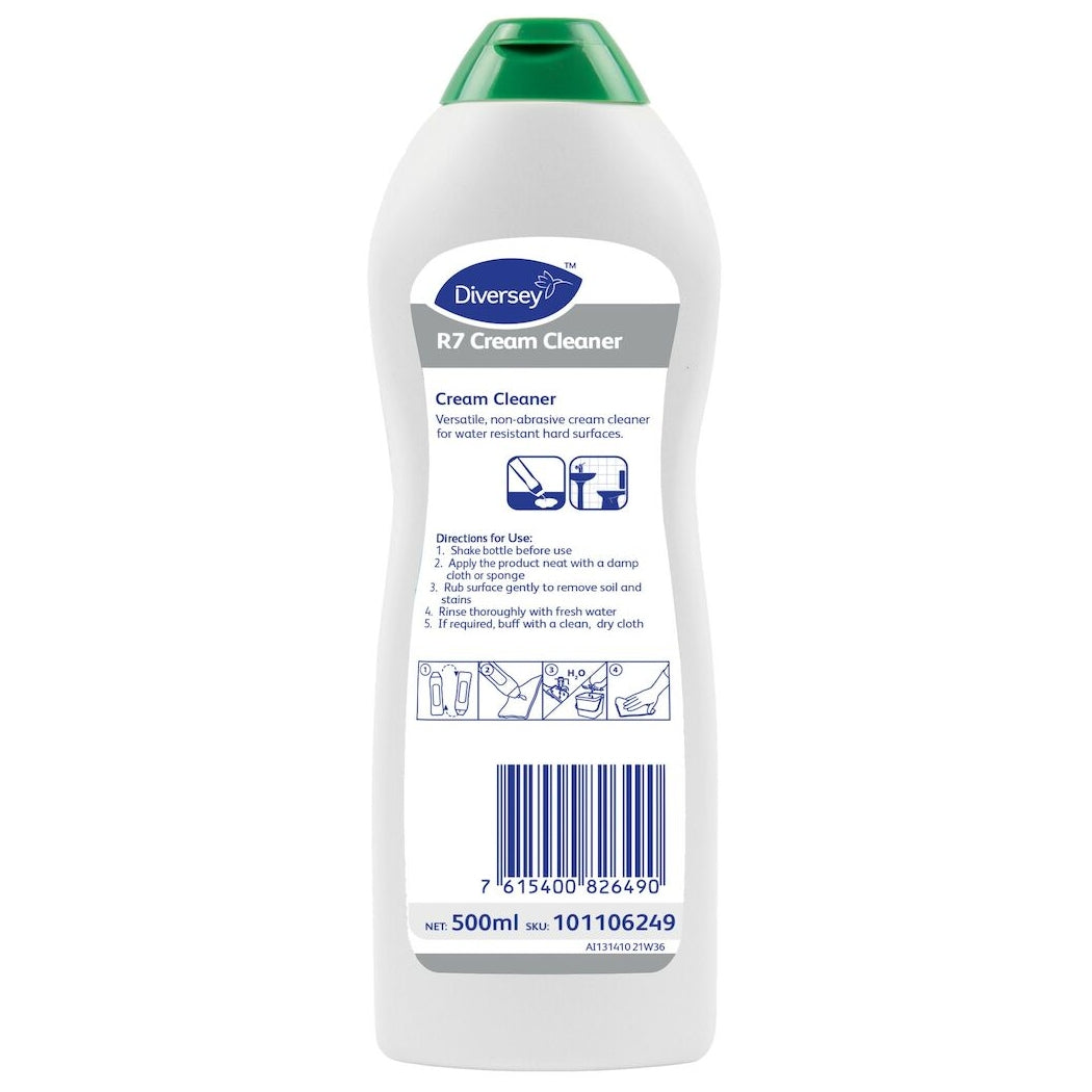 Diversey R7 Cream Cleaner bottle on a white background