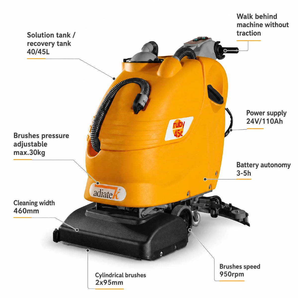 Adiatek Ruby 45C Auto Scrubber