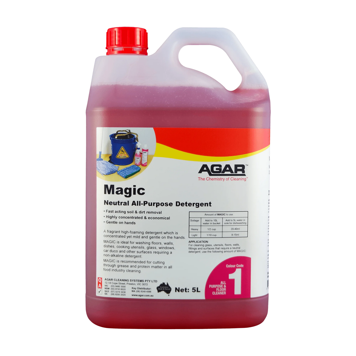 Agar Magic Neutral All-Purpose Detergent container on a white background