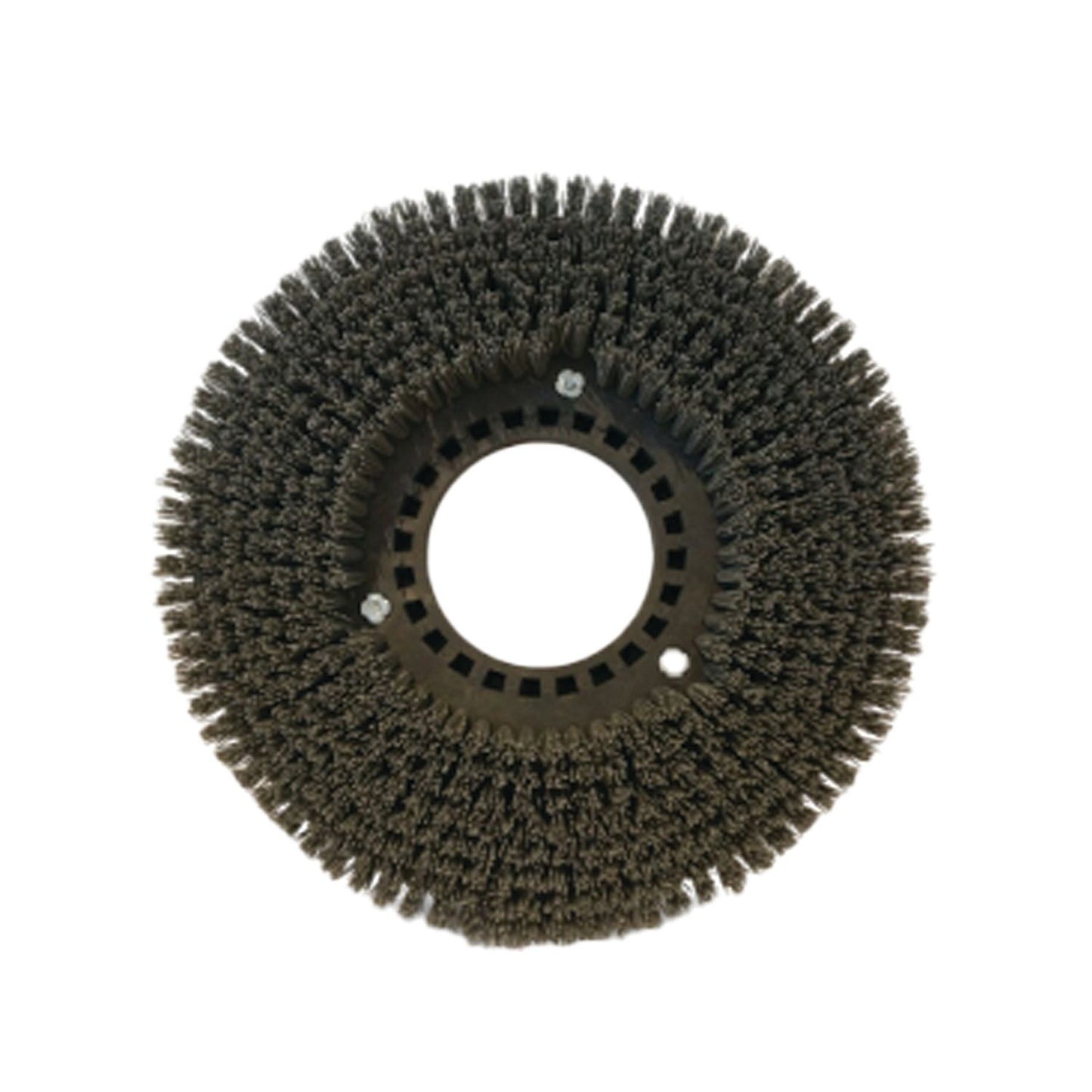 Round brush with bristle texture on a white background