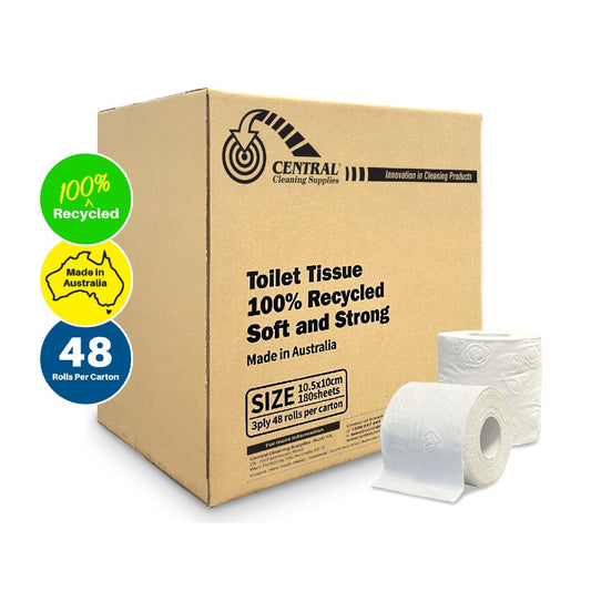CCS 100% Recycled Toilet Tissue Rolls 48 rolls per carton