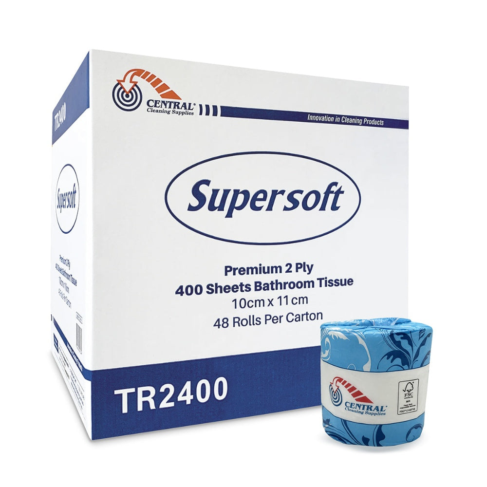 CCS Toilet Tissue Roll 2ply 400 sheets 48 Rolls per Carton