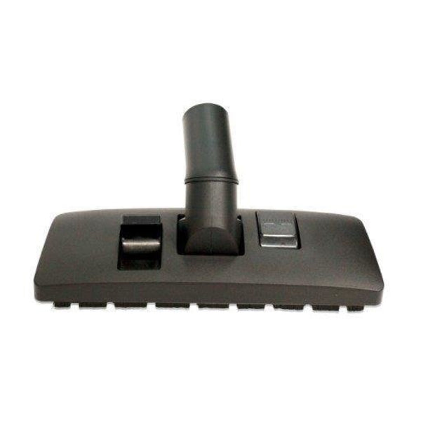 Black vacuum cleaner head on a white background