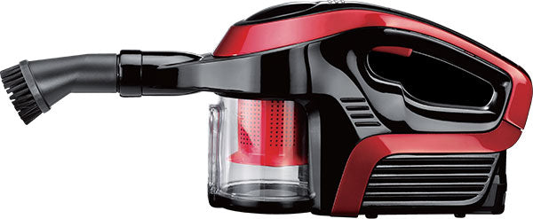 Red and black Cleanstar Galaxy 2 in 1 Stickvac vacuum cleaner on a white background