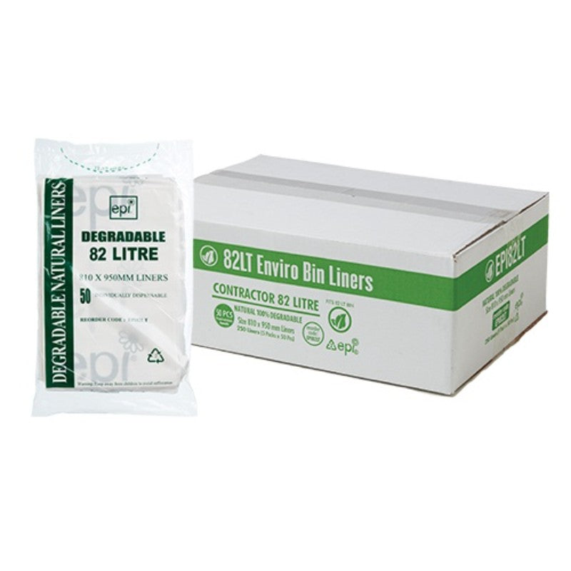 EPI Bin Liner 82L Degradable 250 per Carton