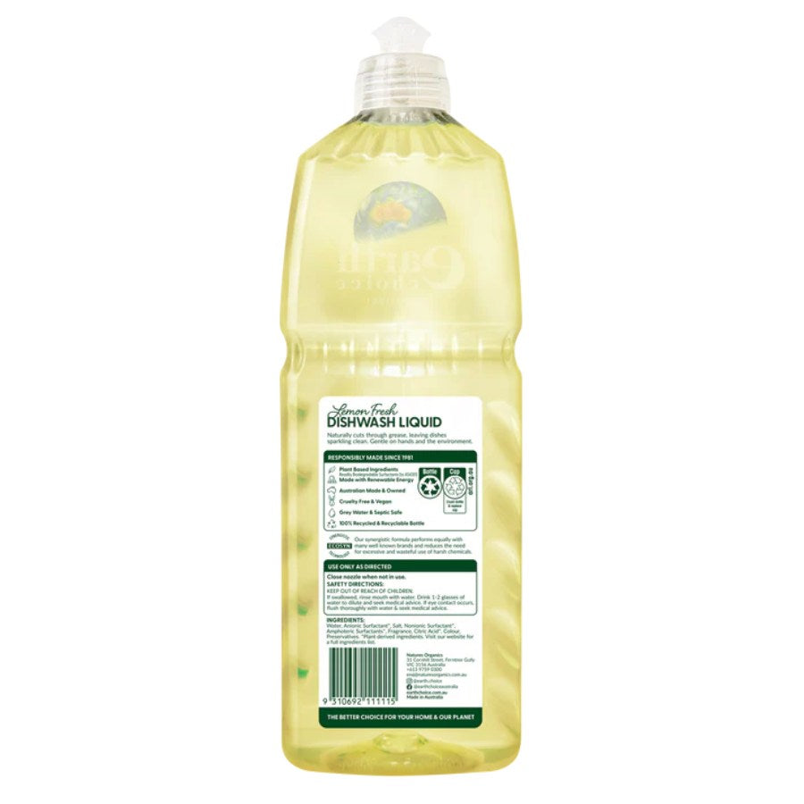 Bottle of dishwash liquid with a white cap on a white background
