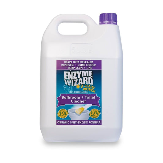 Enzyme Wizard bathroom/toilet cleaner bottle on a white background