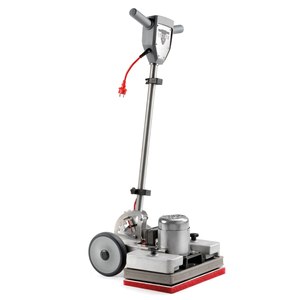 Excentr 40-25 Floor Scrubber Polisher cleaning machine with a red power cord on a white background