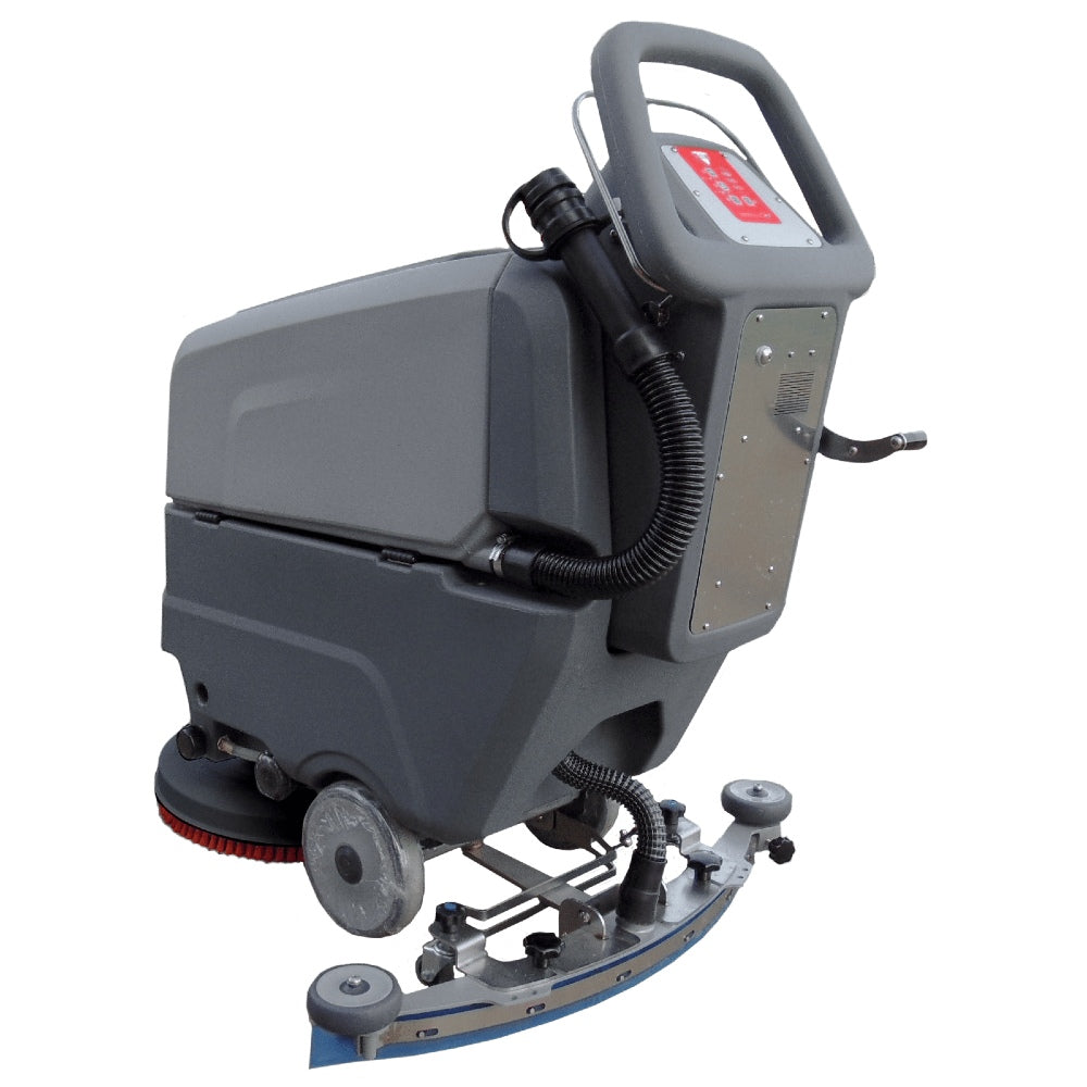 Gray Excentr Daily 45-40 Disc Scrubber cleaning machine on a white background