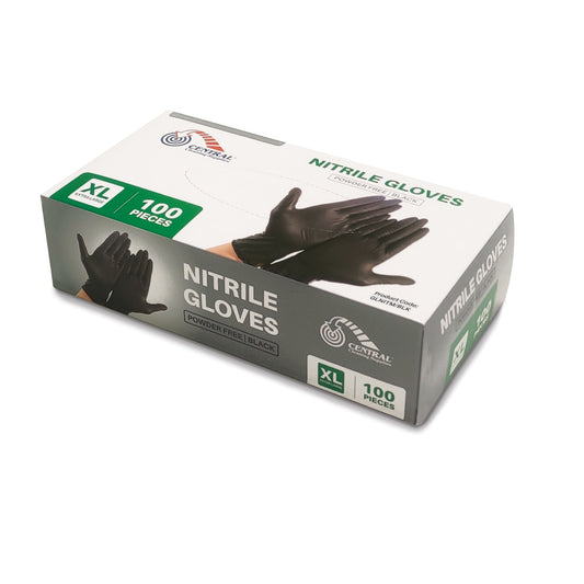 Gloves Nitrile Black Size XLarge