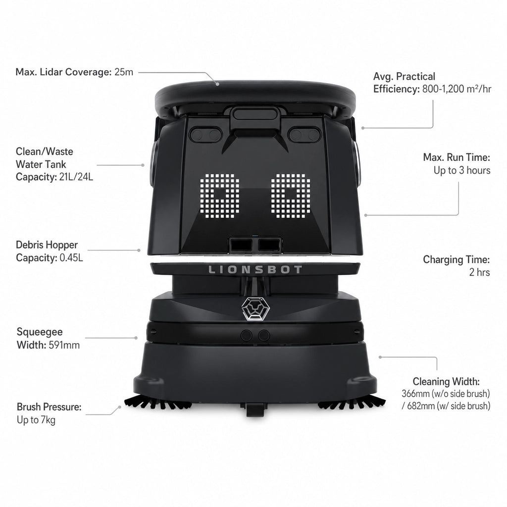 Lionsbot R3 Robotic Scrub Pro