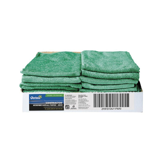 Oates Contractor Textile Microfibre Cloth Green