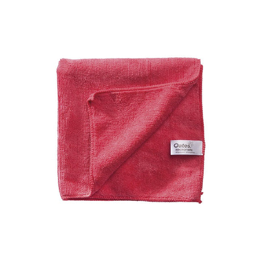 Oates Duraclean Bulk Textile Microfibre Cloth Red