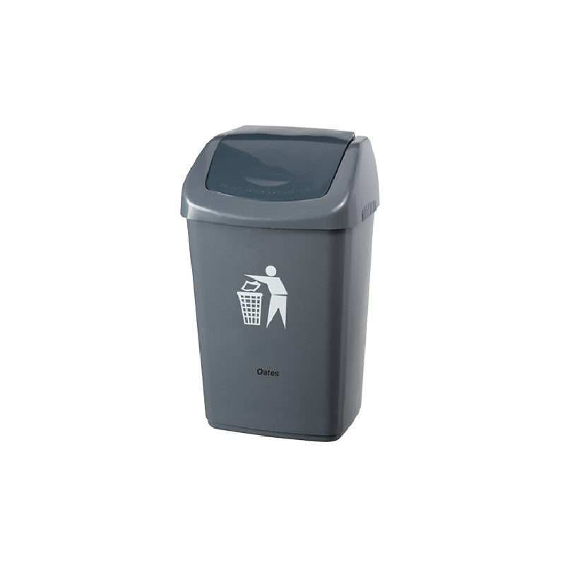 Oates Flip Top Bin 40L Grey