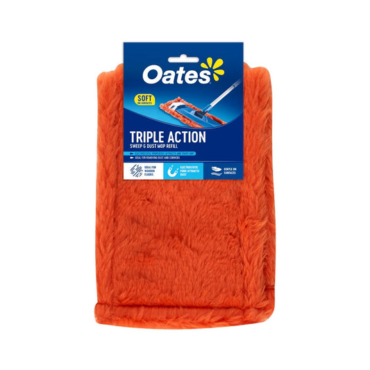 Oates Triple Action Sweep and Dust Mop Refill Red in Packaging