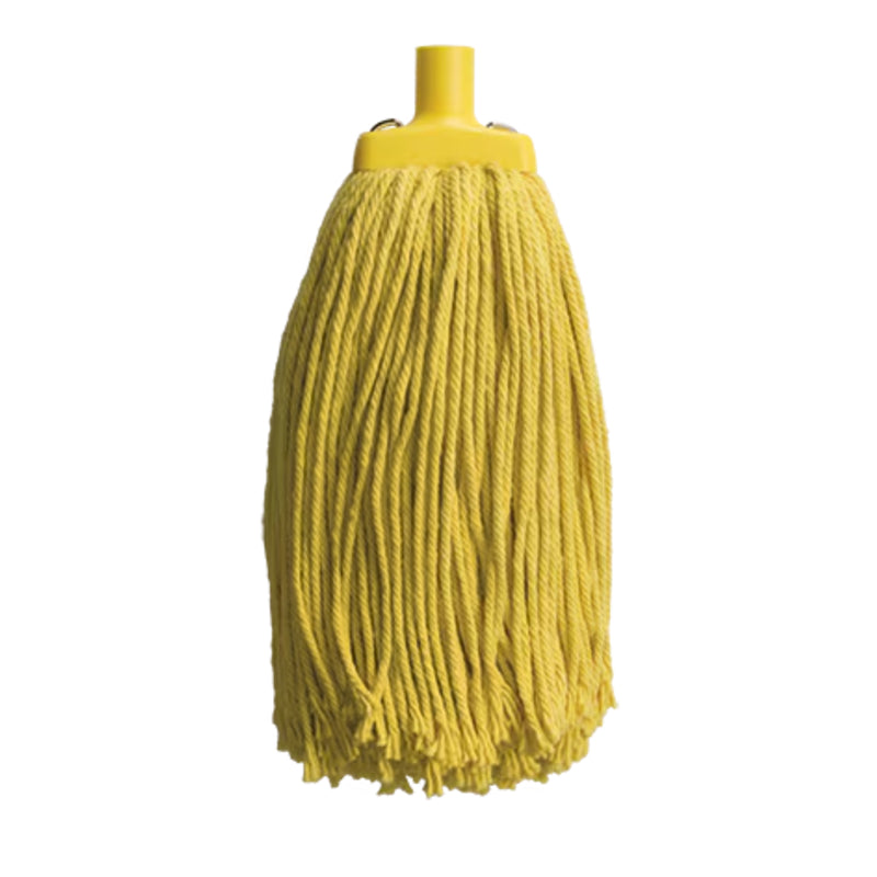 Yellow mop head on a white background