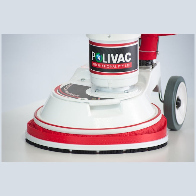 Polivac floor buffer on a light gray background