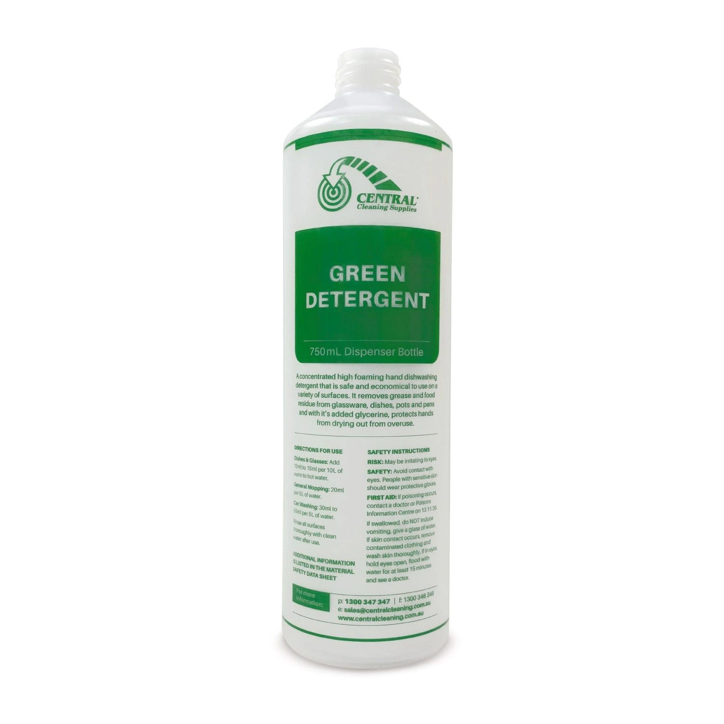 CCS Green Detergent Squeeze Bottle 750ml