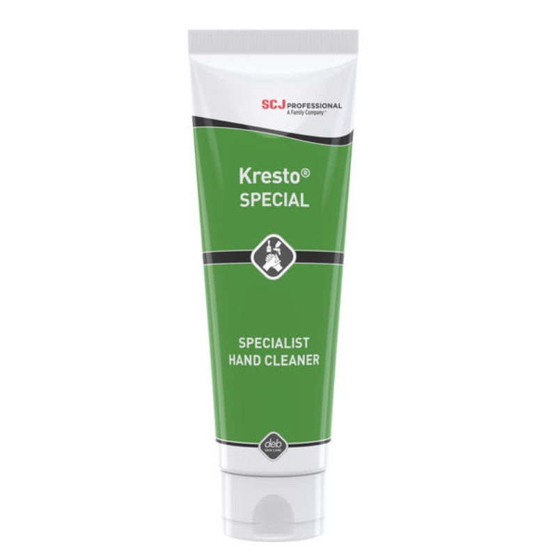 Tube of SC Johnson Kresto Special Specialist Hand Cleaner on a white background