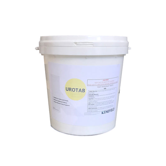 White container labeled 'Urotab' with a visible brand name on a white background