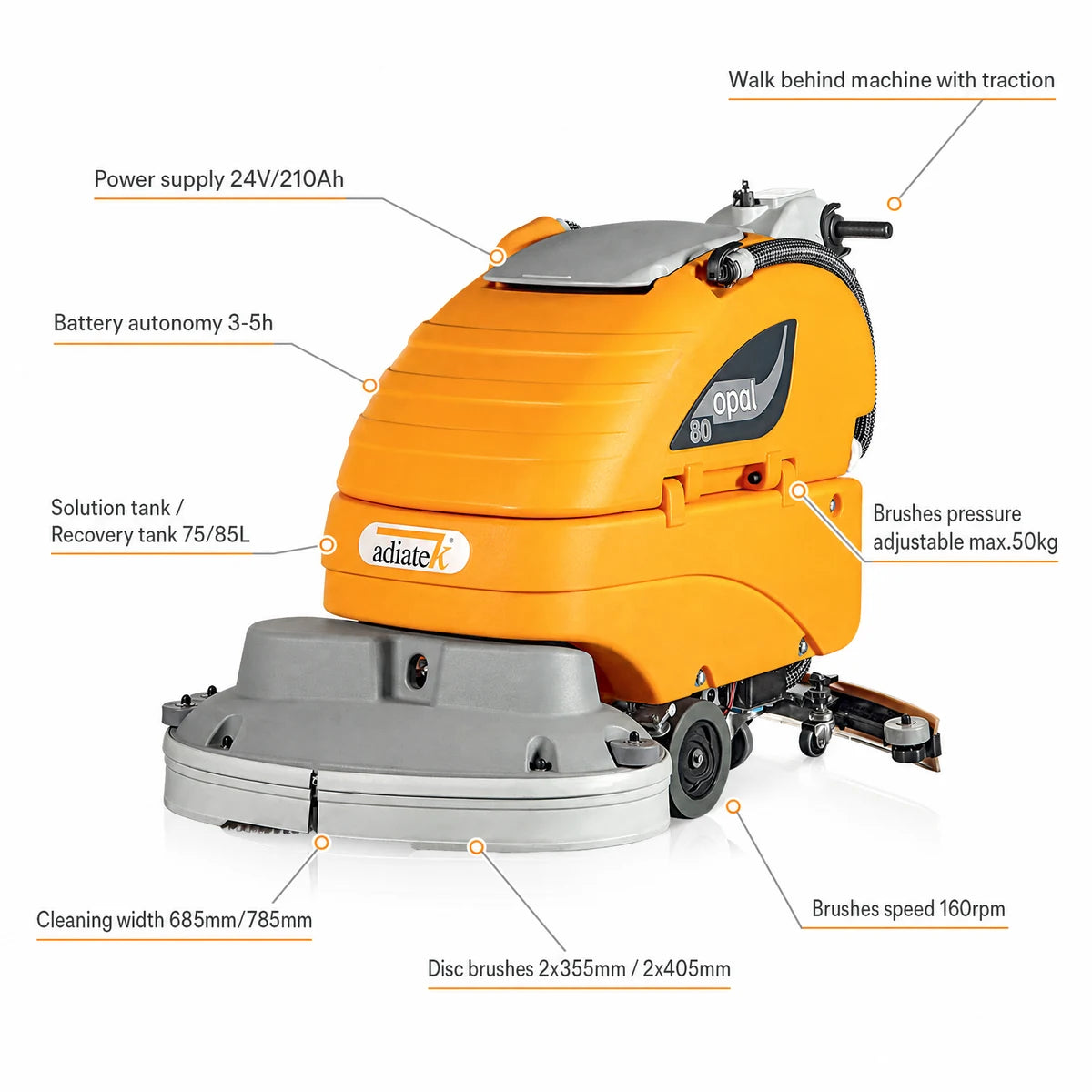 Adiatek Opal 80 Auto Scrubber