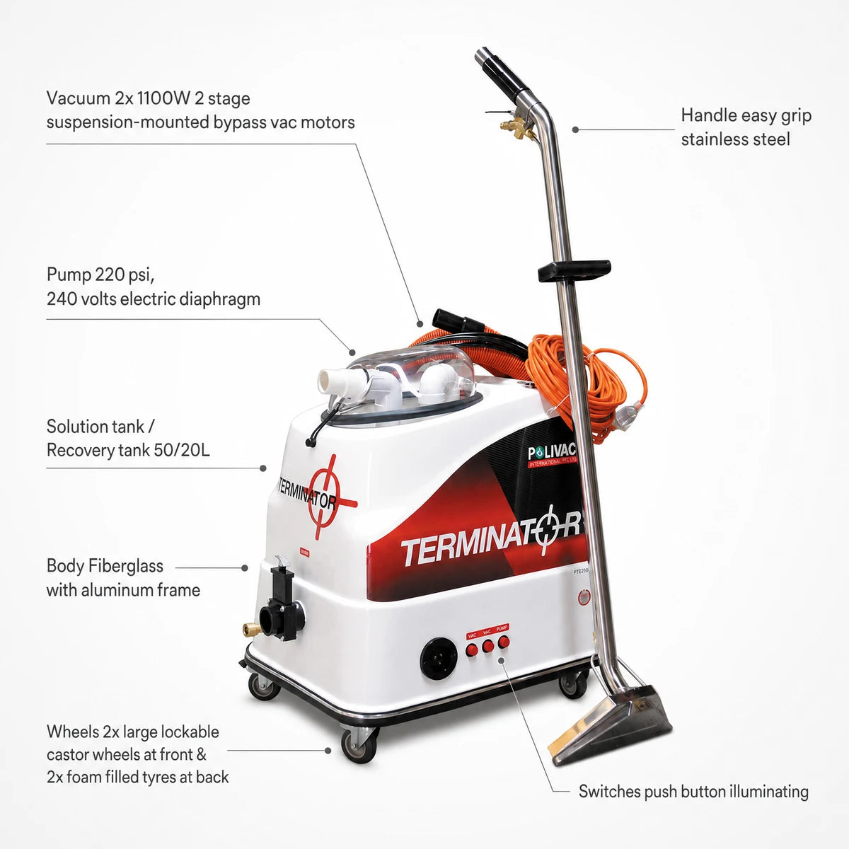 Polivac Terminator Carpet Extractor