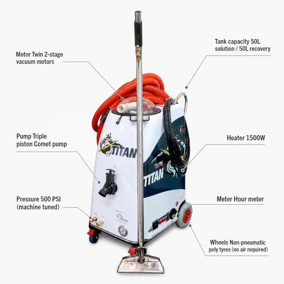 Polivac Titan Steam Cleaning Machine