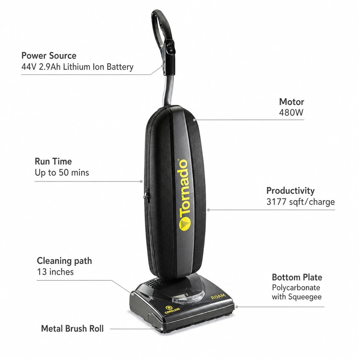 Tornado Roam Upright Vacuum Cleaner