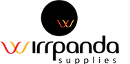Wrrpanda Supplies logo with a black circle and colorful text on a white background