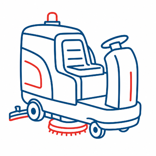 Ride-on Floor Scrubbers