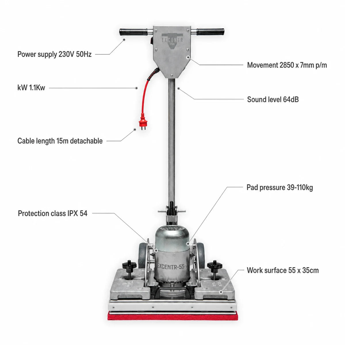 Excentr 55-35 Floor Scrubber Polisher