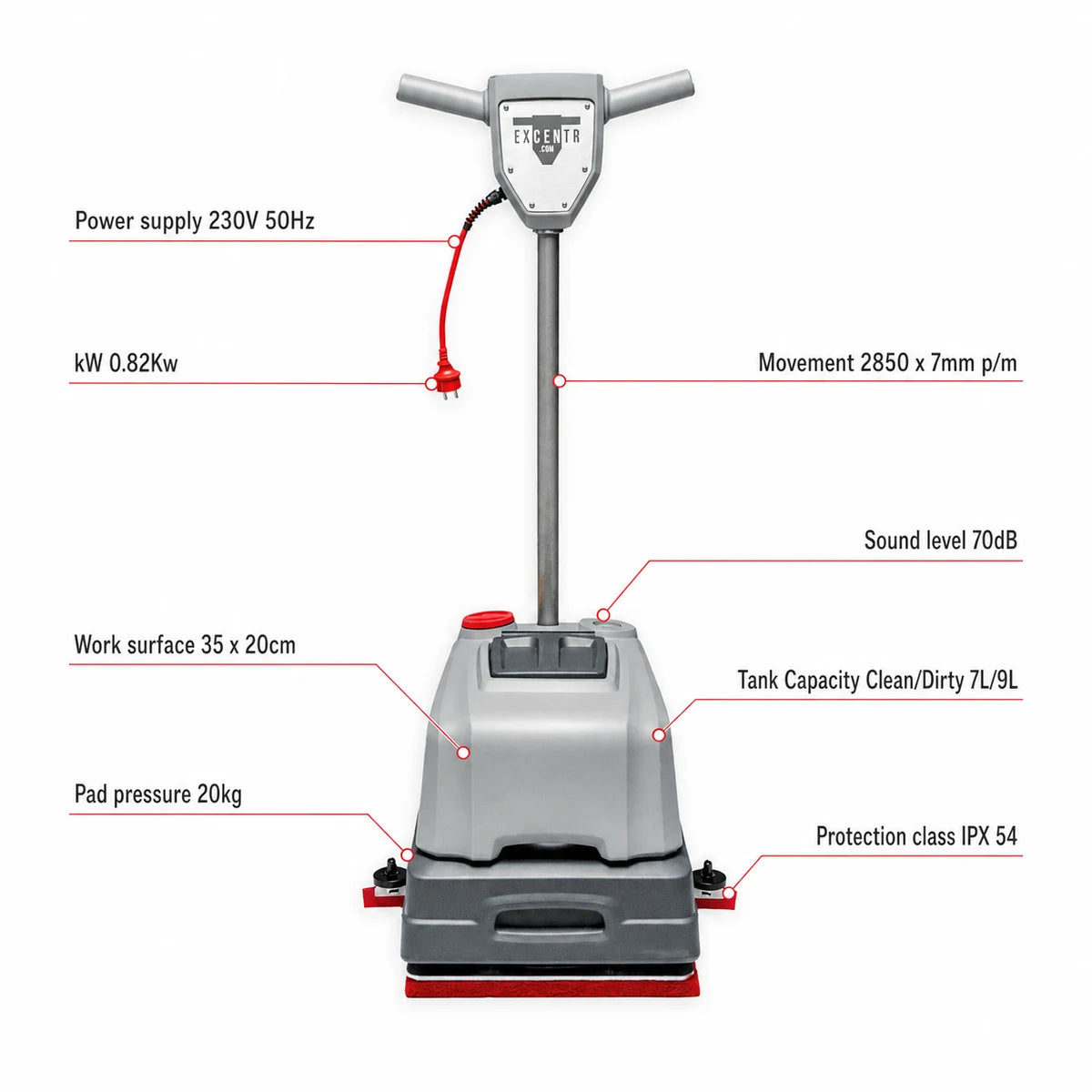 Excentr Daily 35E Floor Scrubber Polisher