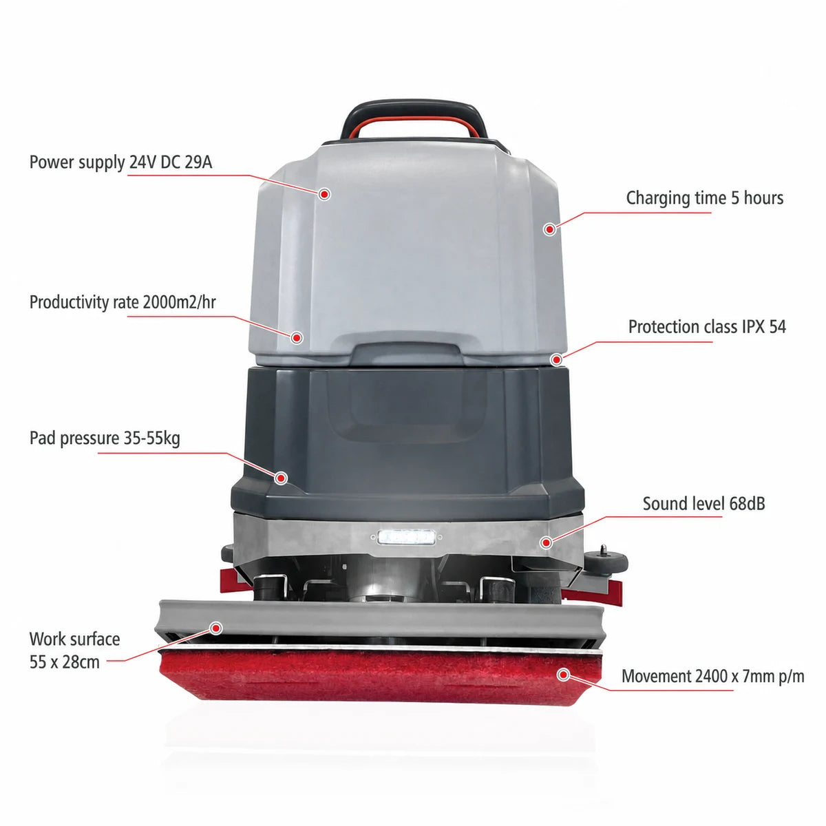 Excentr Daily 55-60 Floor Scrubber Polisher