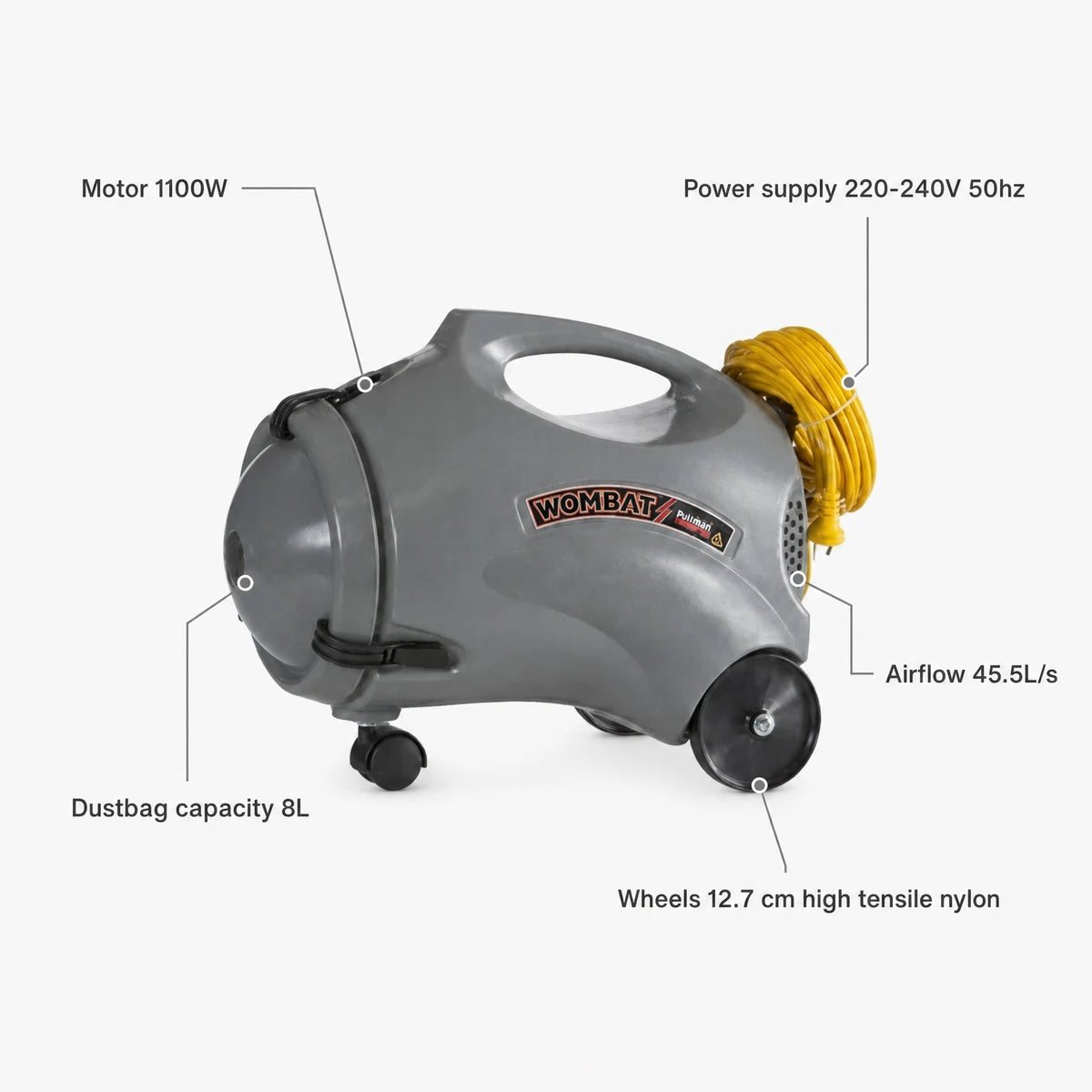 Polivac Wombat Pull Along Vacuum Cleaner