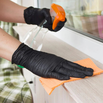 Black Nitro Glove Nitrile Powder Free 2XL Black 100x Pack