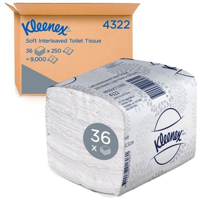 Kleenex Toilet Tissue Interleaved 2Ply 36x Pack