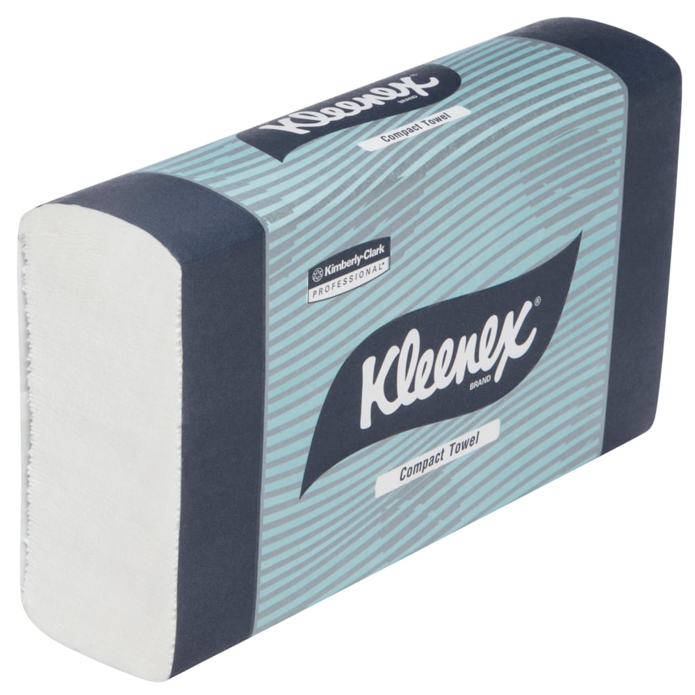 Kleenex compact towel pack on a white background