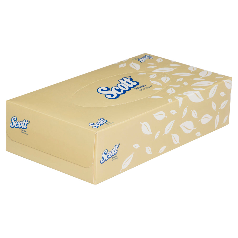 Box of Scott tissues with a beige background
