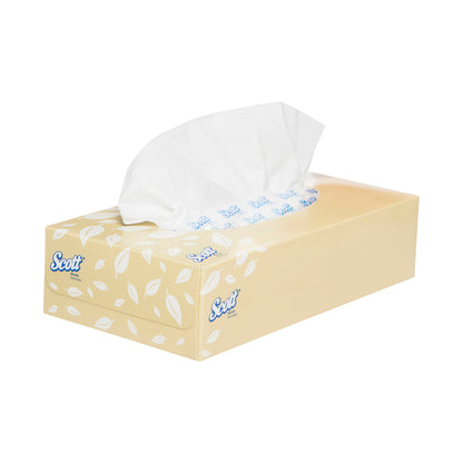 Box of Scott tissues with a white background
