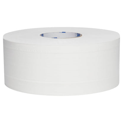 White paper towel roll on a white background