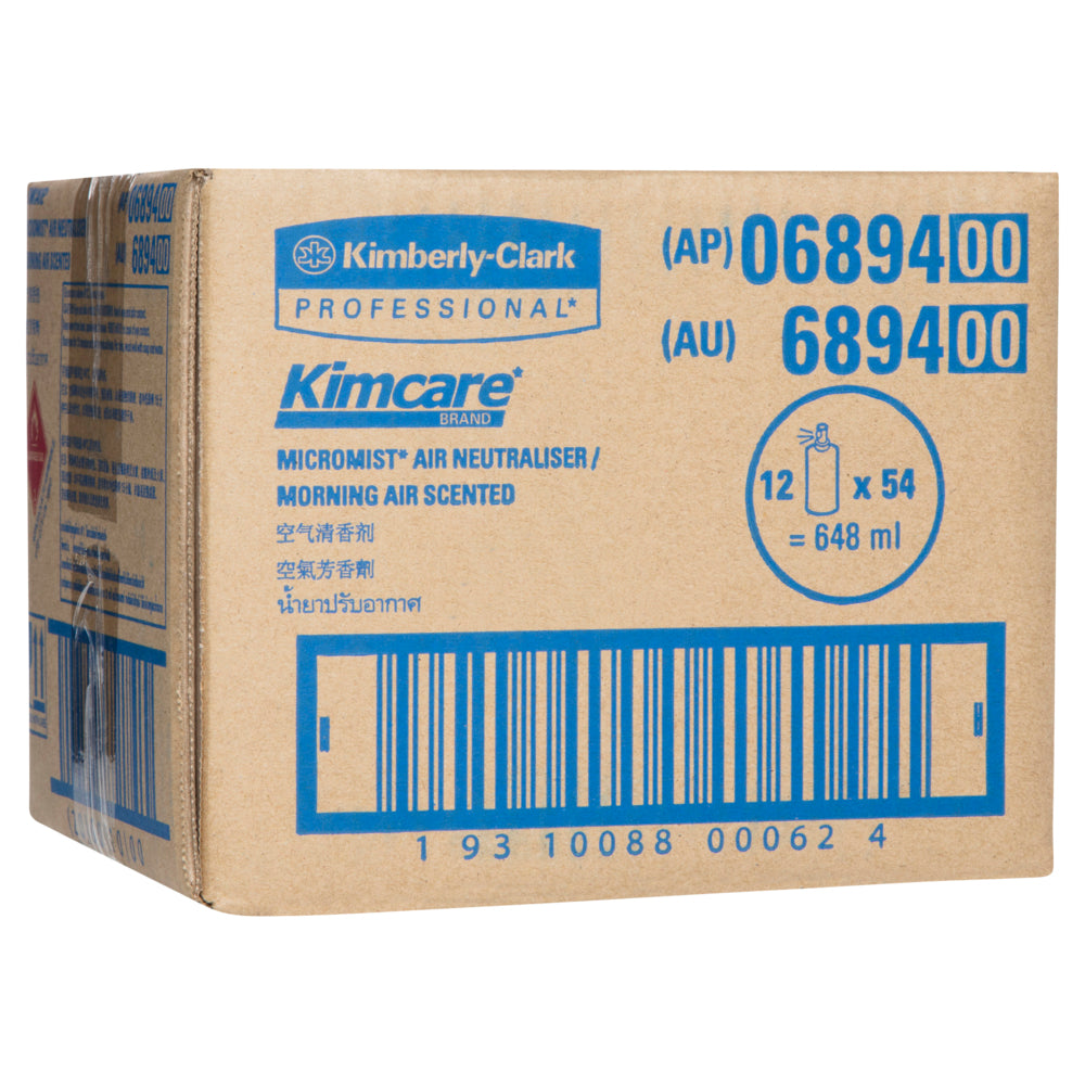 Kimberly-Clark Kimcare air freshener packaging on a white background
