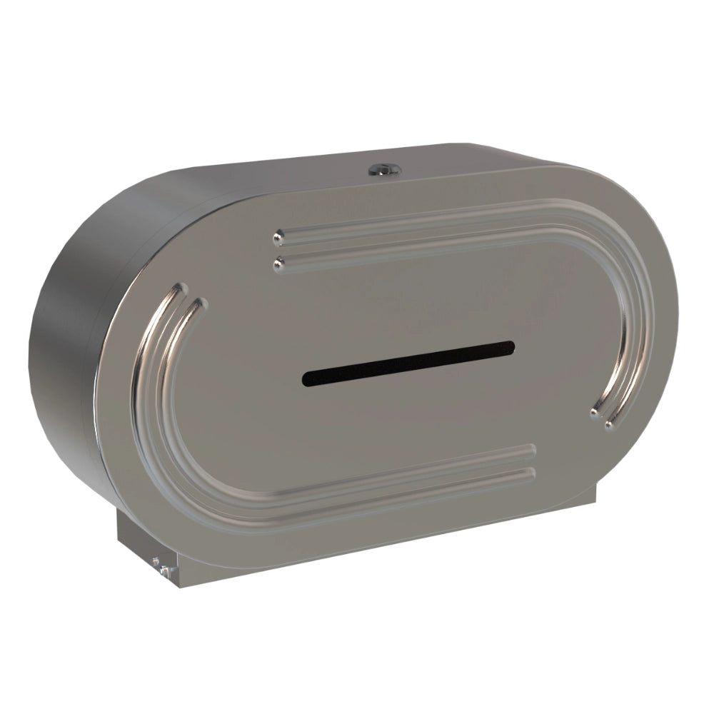 Bradley Double Jumbo Toilet Tissue Dispenser Stainless Steel