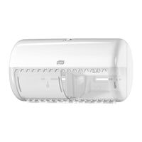 Tork Elevation T4 Conventional Twin Toilet Roll Dispenser White