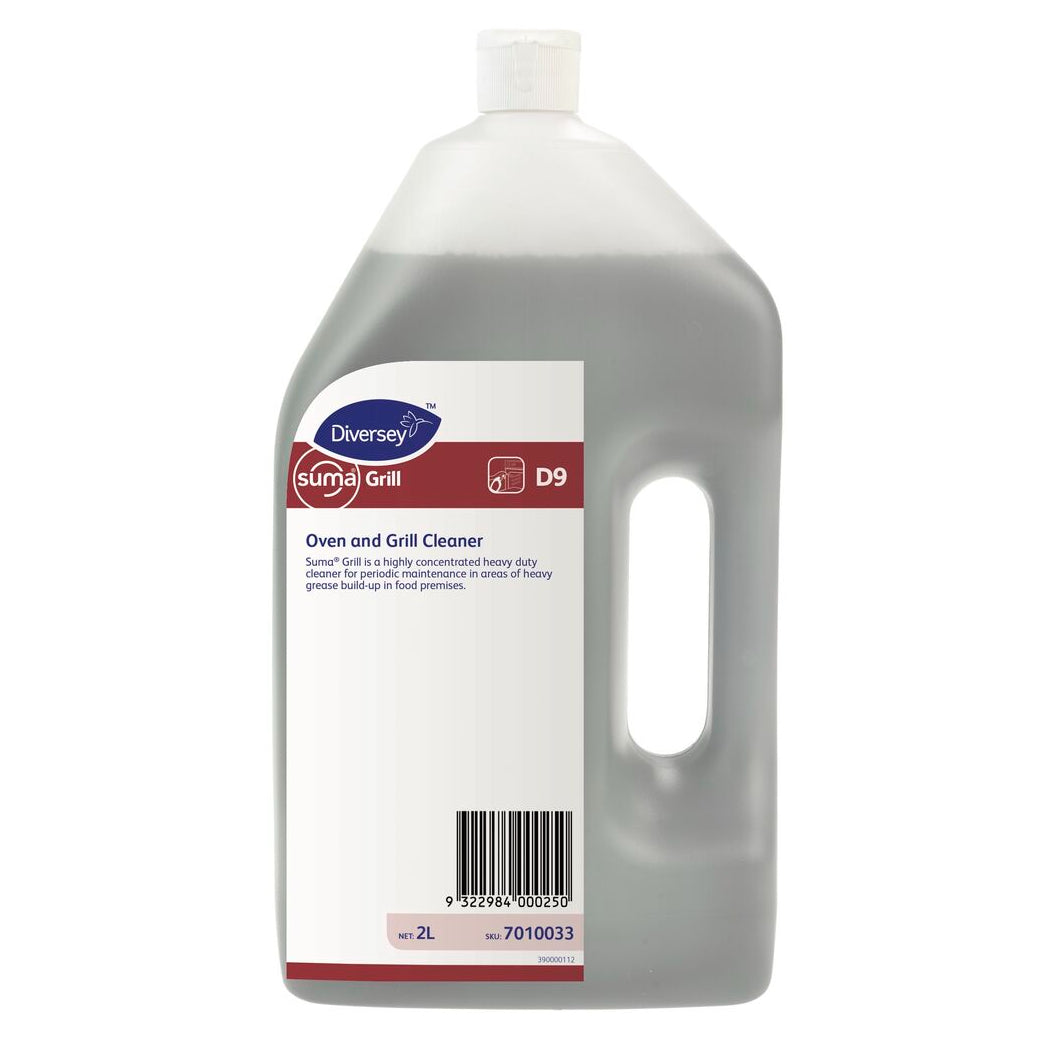 Diversey oven and grill cleaner bottle on a white background