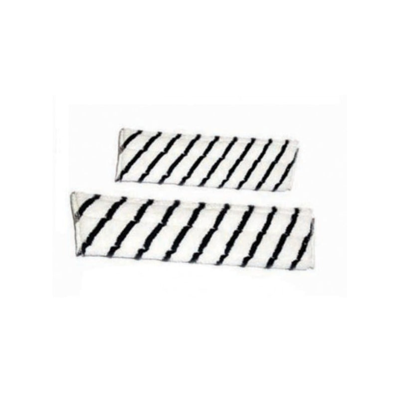 Two black and white striped Scouring Mop Pads on a white background
