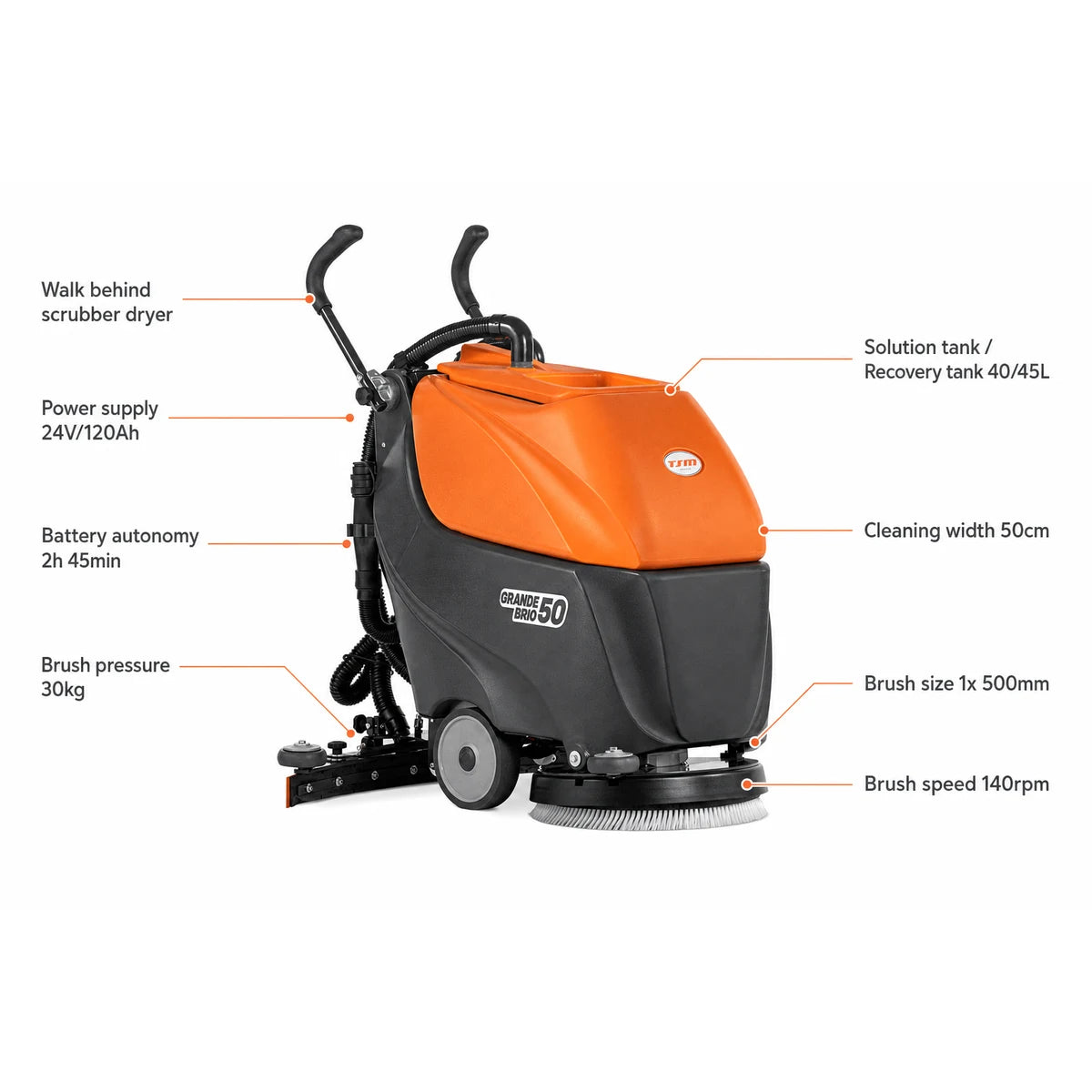TSM Grande Brio 50B Scrubber Dryer