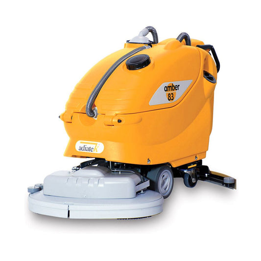 Adiatek Amber 83 Auto Scrubber floor cleaning machine on a white background