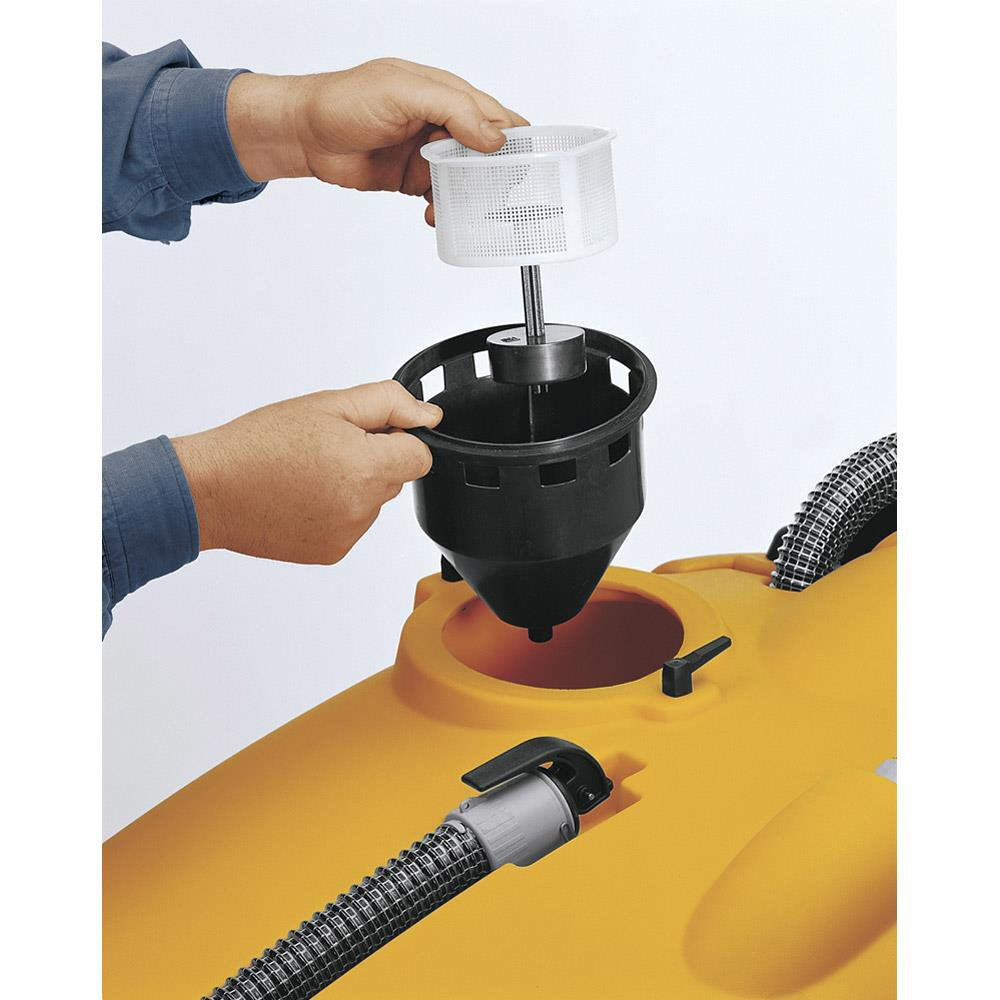 Person replacing a filter on a Adiatek Amber 83 Auto Scrubber with a white background